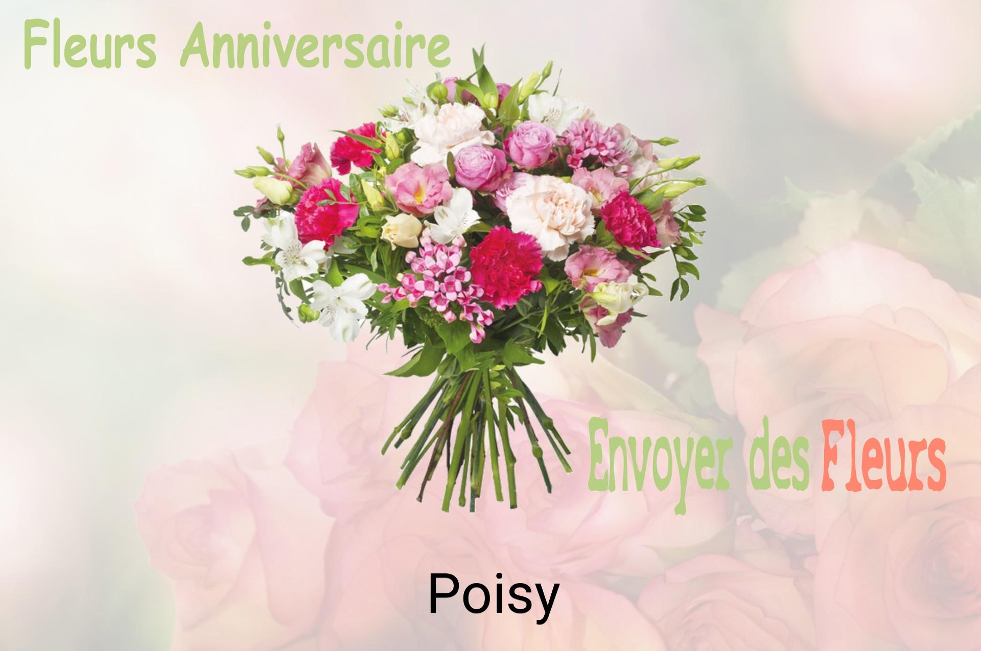 Bouquet de fleurs d’anniversaire livré à Poisy